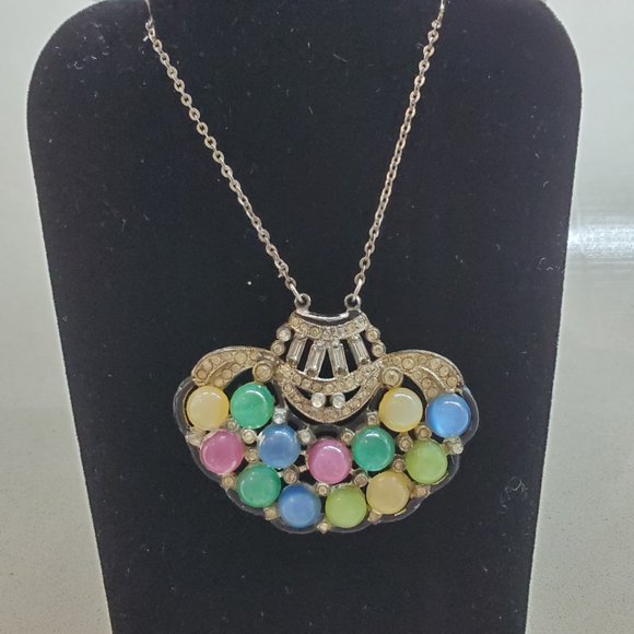 TRUE VINTAGE ART DECO NECKLACE - Picture 2 of 3